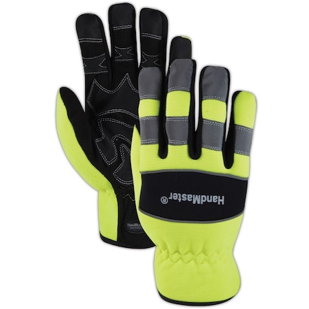 Magid Mechanics Gloves, M, Hi-Viz Yellow MECH106M